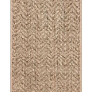 CAMILSON “Easy Jute” Area Rug 2x3 Ft Chevron Weave doormat NEW boho